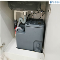 上海宝地广场办公室茶水间污水提升器安装完成